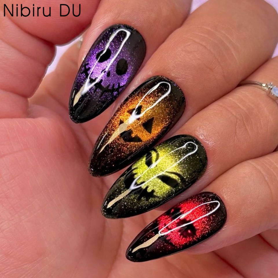 Resin Art Case - 24 stks 2025 Halloween 3D Cat