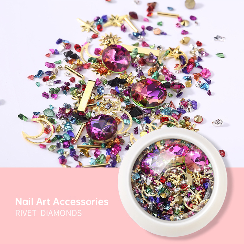 Resin Art Case - Hars Stenen Sieraden Metalen Klinknagel Diamant