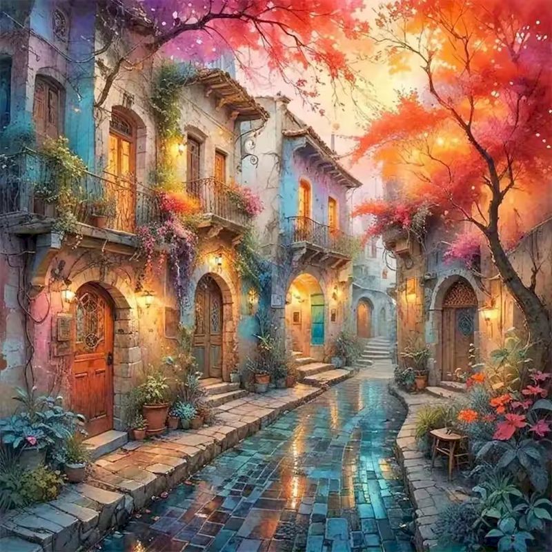 Resin Art Wallpaper - RUOPOTY 5d Diamond Painting Wandkunst Decoratieve
