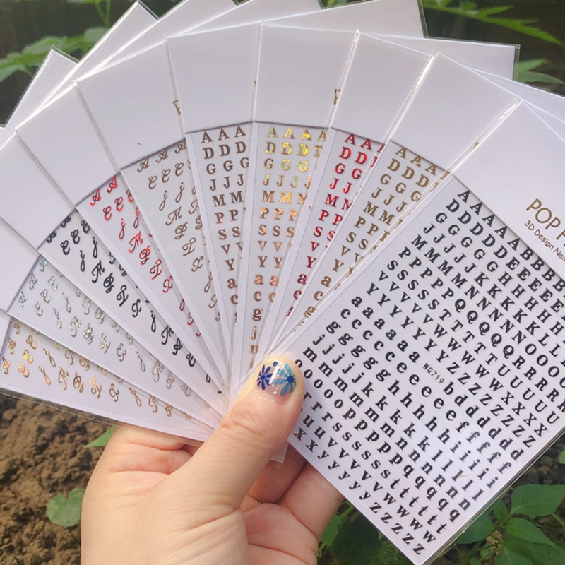 Resin Art Alphabet - 1 Stuks Nieuw Engels Alfabet Nail