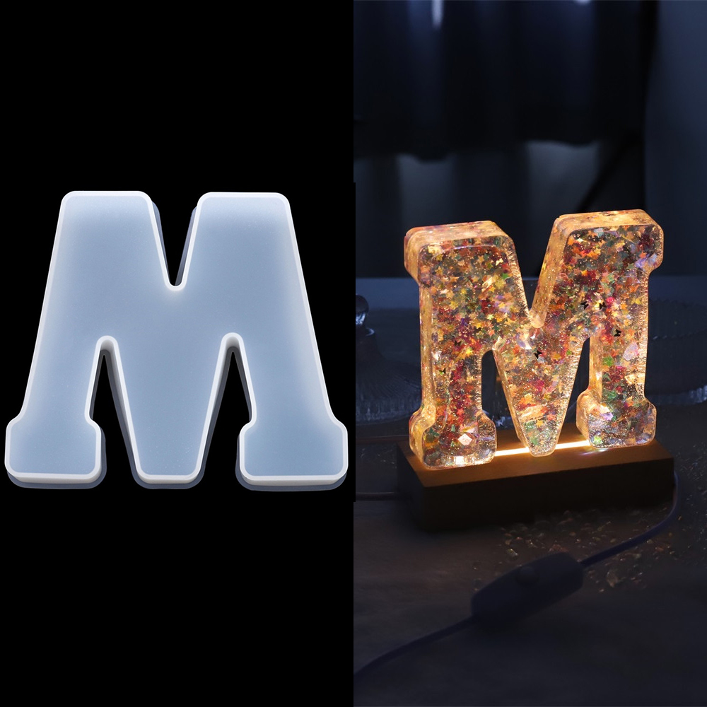Resin Art Alphabet - 3 Maten A tot Z Letter