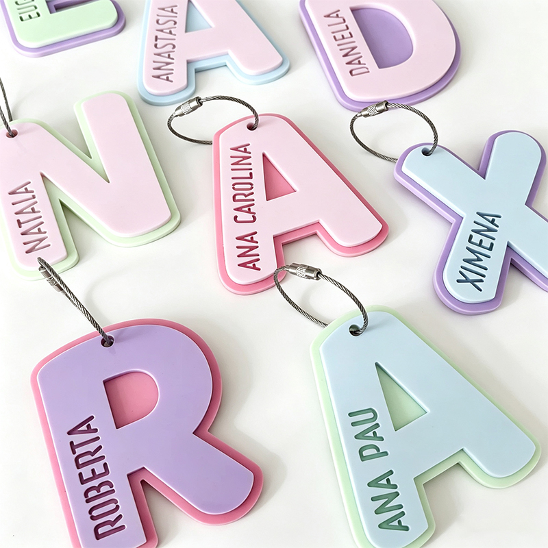 Resin Art Alphabet - Gepersonaliseerde sleutelhanger met holle letter, initialen