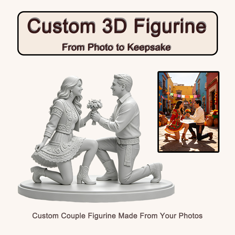 Resin Art Wedding Gift - Op maat gemaakte 3D-geprinte beeldjes van