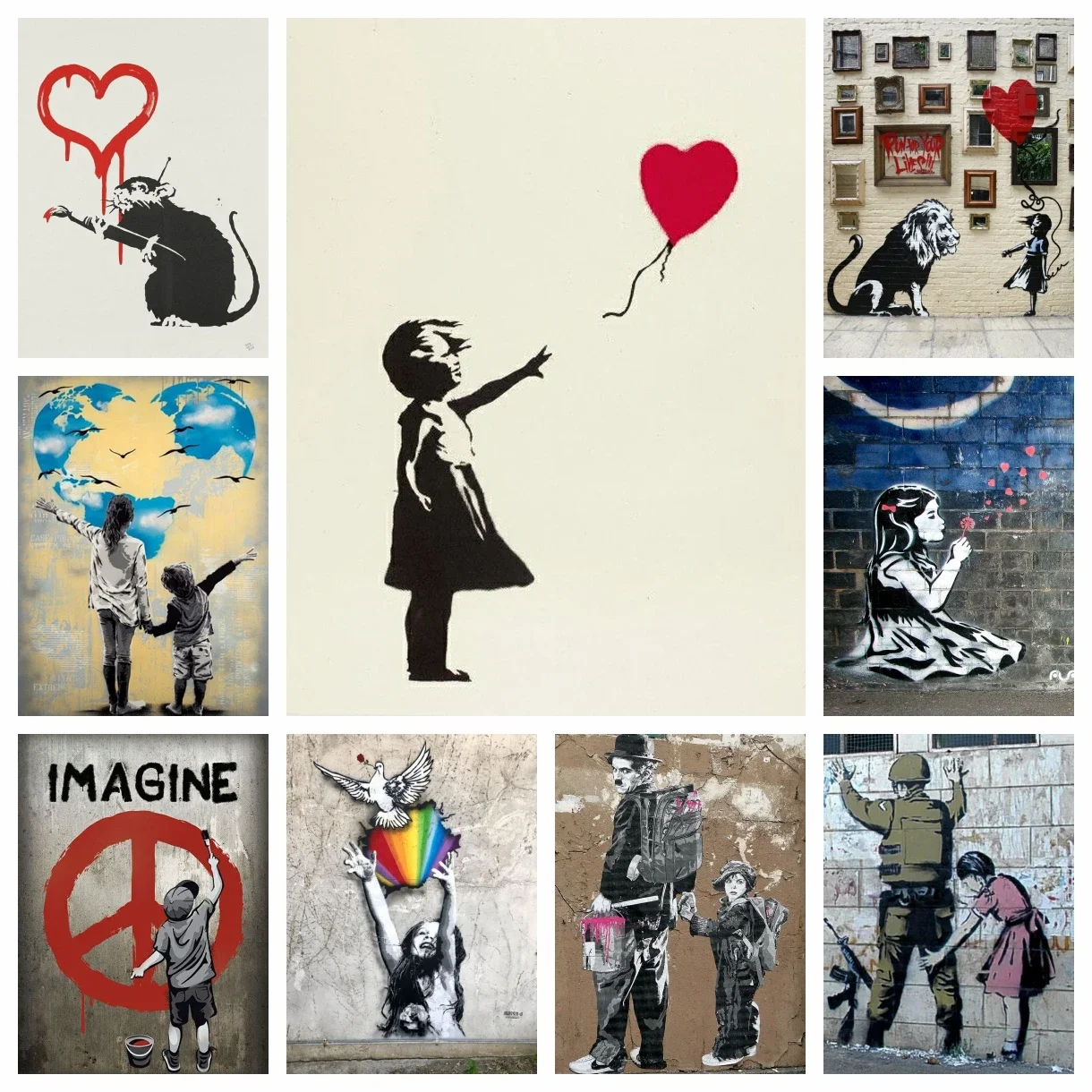 Resin Art Work - Banksy Graffiti Street 5D DIY Diamant