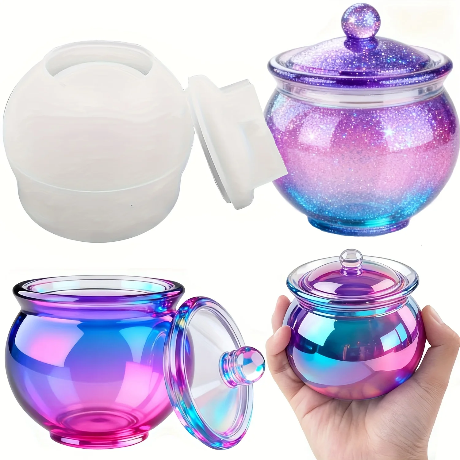 Resin Art Case - 1 set ronde hars kunnen mallen