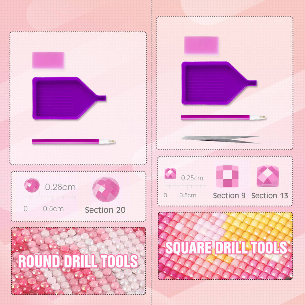 HUACAN 5D Diamond Mozaïek Rose - Resin Art Wallpaper recensie en prijs
