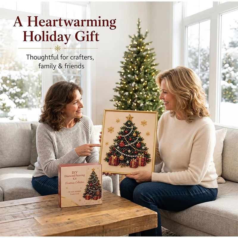 Kerst Parel Diamant Schilderku - Resin Art Work recensie en prijs
