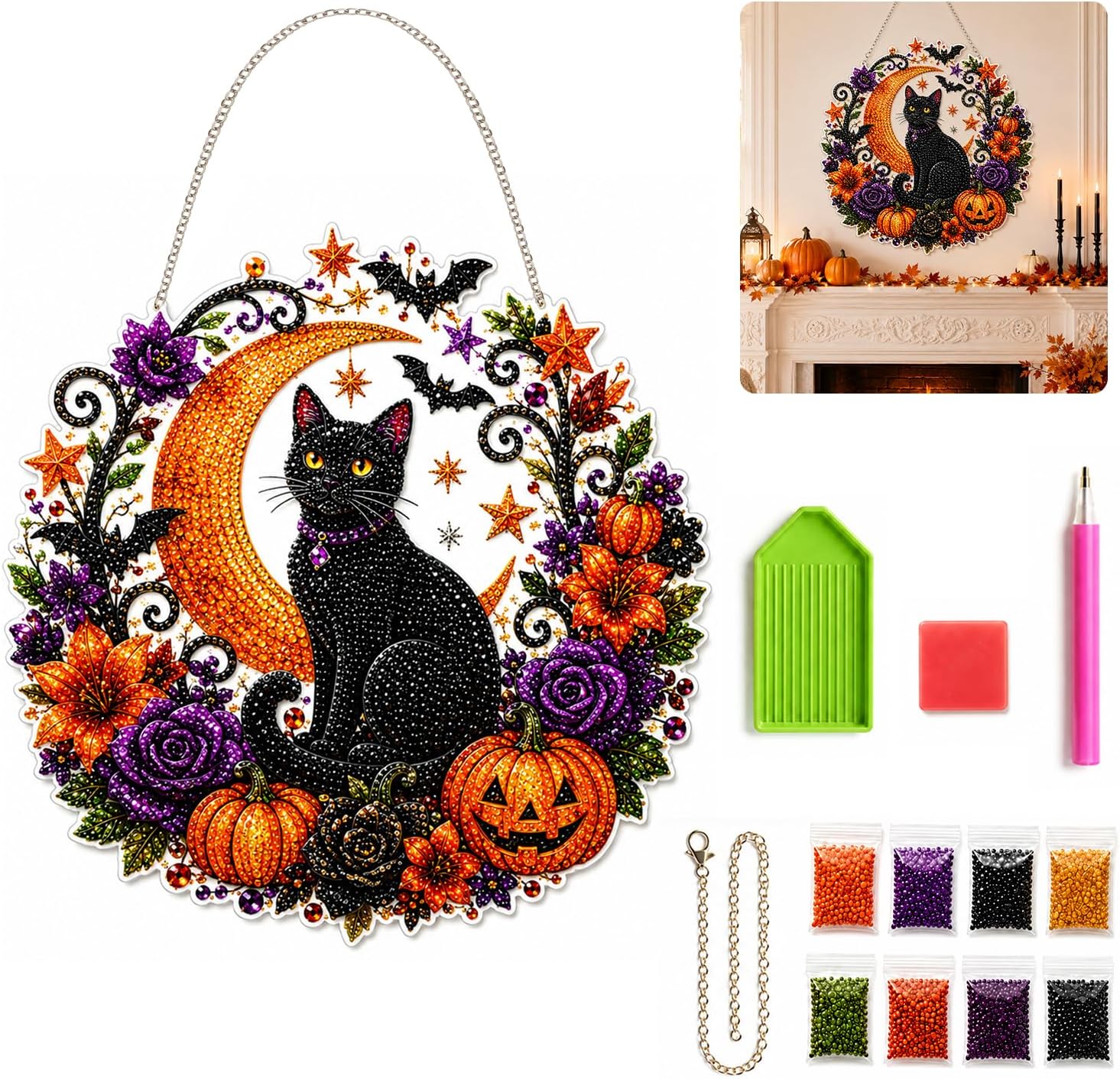 Halloween Pompoenen Diamantkun - Resin Art Work recensie en prijs