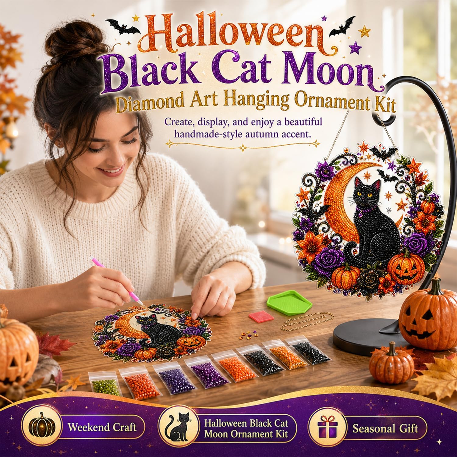 Halloween Pompoenen Diamantkun - Resin Art Work recensie en prijs