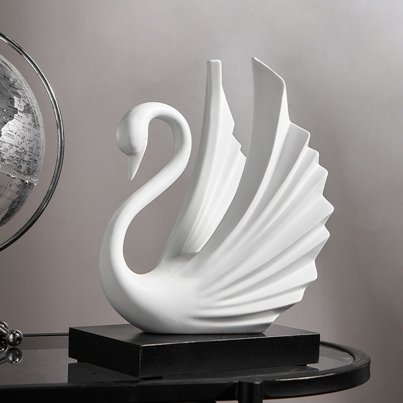 Harsen Zwaanpaar Beeldje Eenvo - Resin Art Wedding Gift recensie en prijs