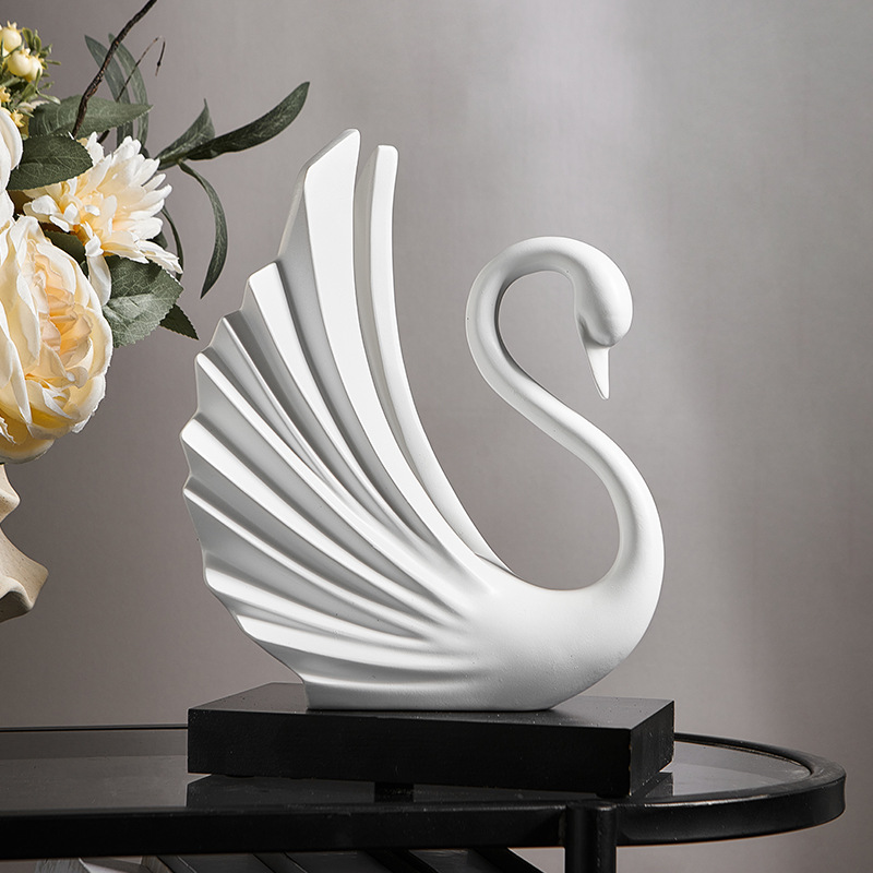 Harsen Zwaanpaar Beeldje Eenvo - Resin Art Wedding Gift recensie en prijs