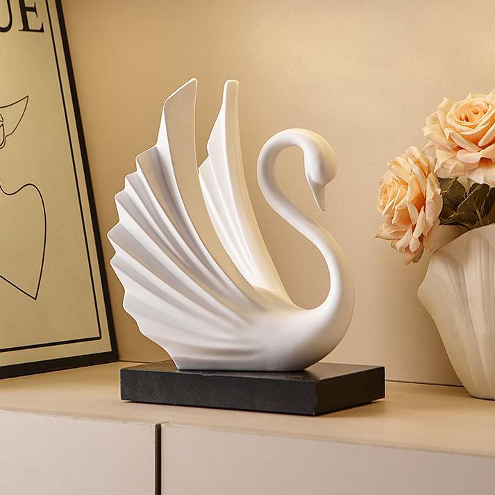 Harsen Zwaanpaar Beeldje Eenvo - Resin Art Wedding Gift recensie en prijs