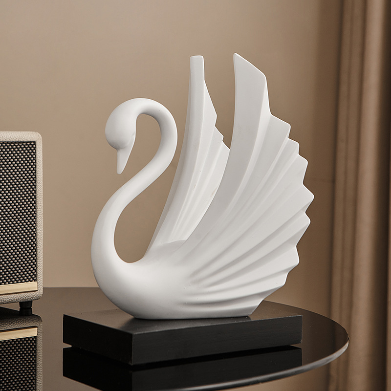 Harsen Zwaanpaar Beeldje Eenvo - Resin Art Wedding Gift recensie en prijs