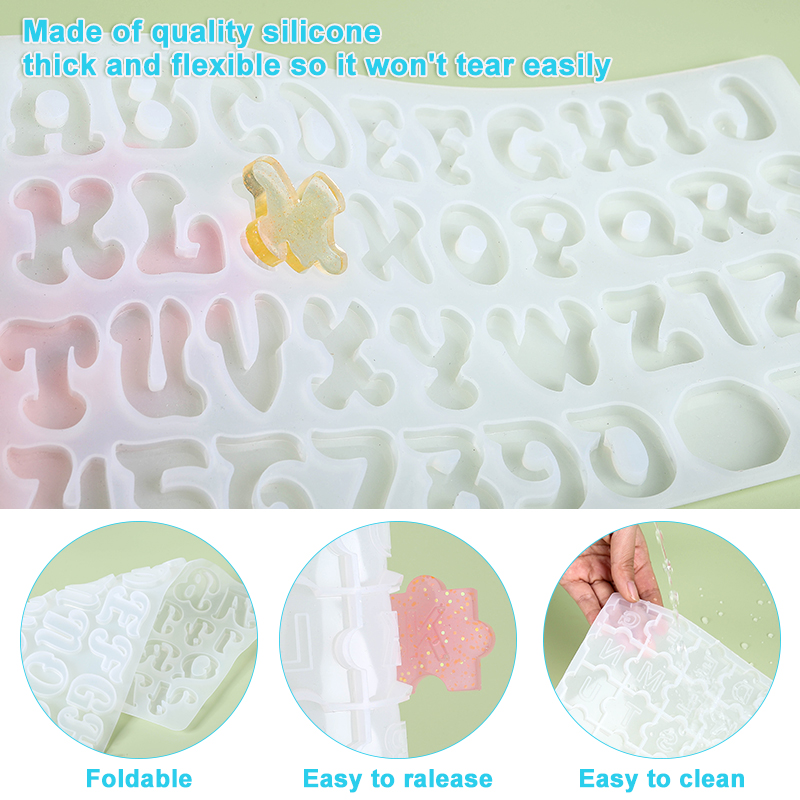 Alfabet sleutelhanger mallen a - Resin Art Alphabet recensie en prijs