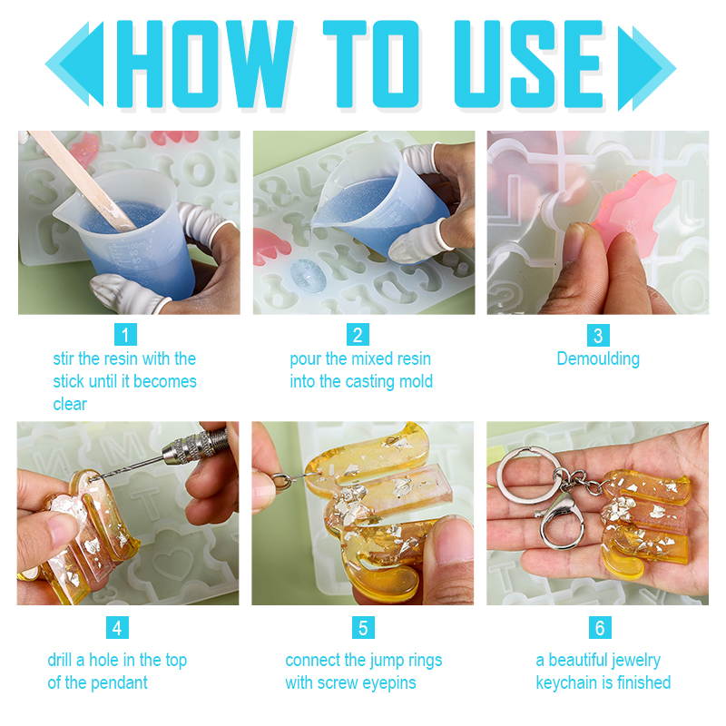 Alfabet sleutelhanger mallen a - Resin Art Alphabet recensie en prijs