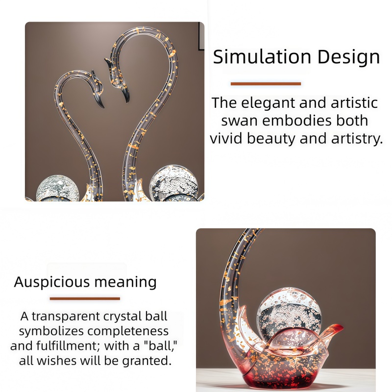 Luxe hars zwaan beeldje paar s - Resin Art Wedding Gift recensie en prijs
