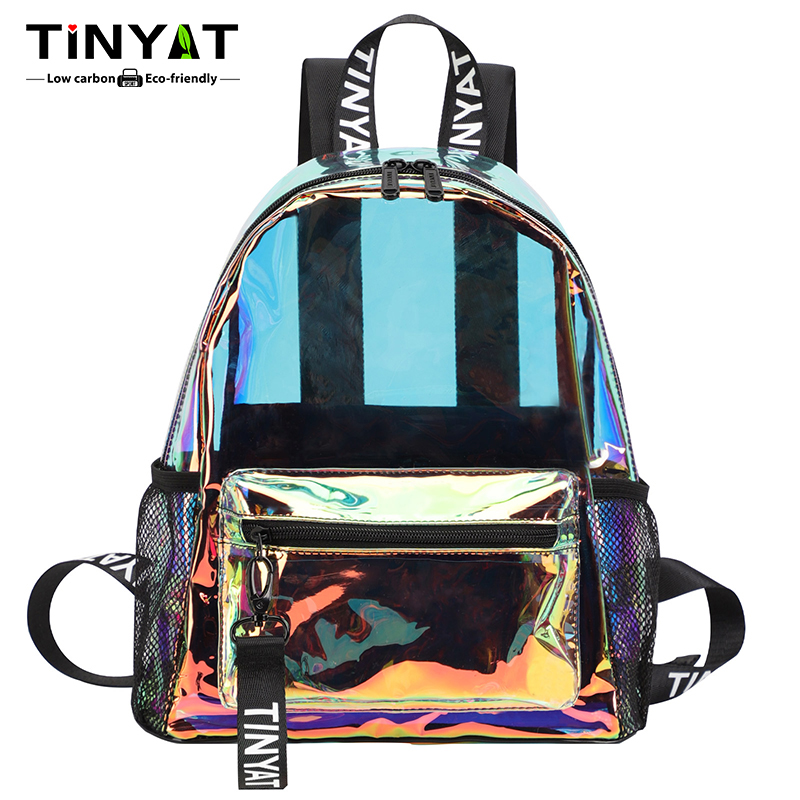 TINYAT PVC doorzichtige rugzak - Resin Art Alphabet recensie en prijs