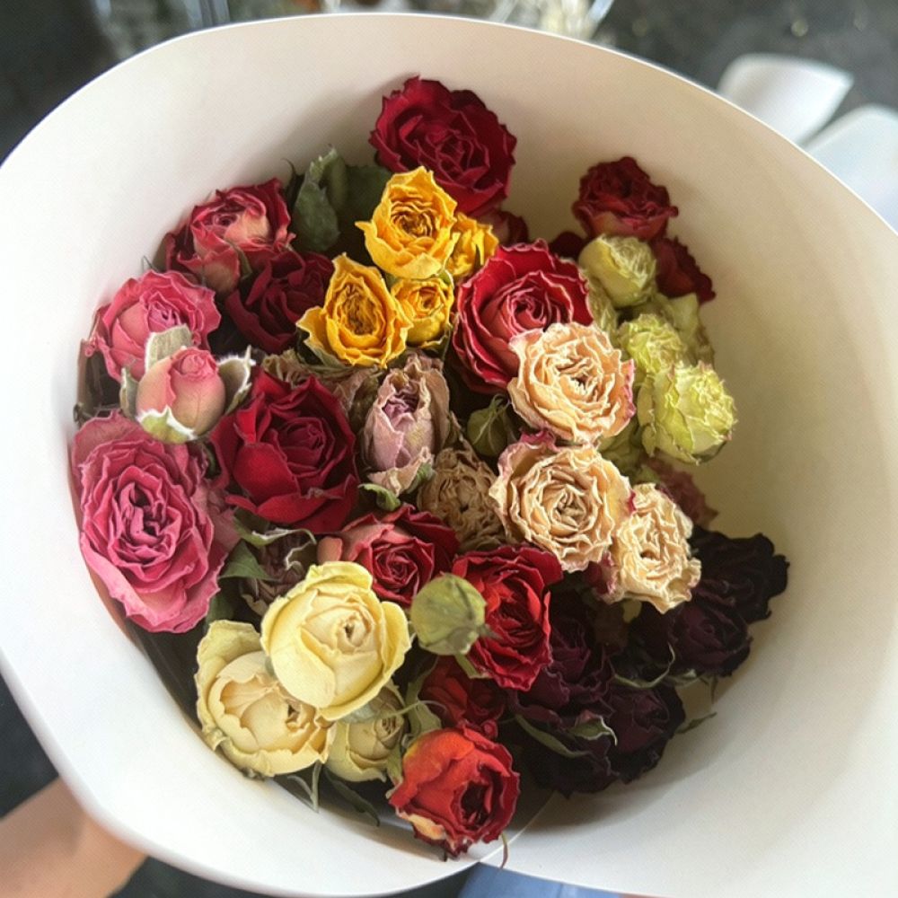 Natuurlijk gedroogd rozenboeke - Resin Art Rose recensie en prijs